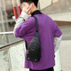 
Mu Xiaobai tool bag man capacity business electrician crossbody bag oblique black shoulder canvas bag men old backpack chest bag 9905 small board black
