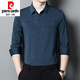 Pier Cardin High-End-Tochter Hochzeitskleid Papa Outfit Langarmed Shirt Junge mittleren Schwiegervater mittleren Alters Hochzeits Bankett Kleid Zodiac Year Red Shirt Red 6627 M 165/105