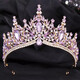 Shijun (SHIJUN) 18-year-old adult ceremony crown headdress new Korean rhinestone bride with makeup photography dress wedding dress birthday host ratio silver purple