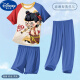 Disney Children's Pyjamas Little Boy Modal Dünner Sommerjunge mittel und große Kinder dreiteilige Heimkleidung Nezha Frühling und Sommer 1m-ST-12353 170 14 Größen (130-140) cm