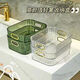 Light luxury desktop cosmetic acrylic storage box bedroom clothes miscellaneous coffee table storage random color medium size (23.5*16*8.5)