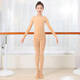 Gunia children's dance wear bottoming shirt skin color warm underwear thin velvet practice clothes skin color top L