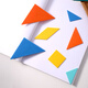 Deli Tangram Géométrique Graphique Mathématiques Enfants Boys and Girls Toys Birthday Gift 74506