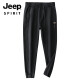 Jeep Spirit Jeep Sommer Jeep Herren Loose Foot Trendy Brand Elastic Working Hosen 2025 Neues Freizeitsport JBB-9859-Black M