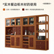 Pelucir aparador de 100 madera Nuevo aparador de nuez negro de estilo chino gabinete de vino gabinete de vinos integrado con sala de estar paralero de tres puertas ensamblajes