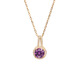 Van Sidi Purple Crystal Clampsia Halskette für Frauen Nischendesign Liebe Anhänger Schmuck beste Freund Kinder Schüler gute Schwestermädchen Zi Zi Zi Zi Zi N Nr. 14 A893