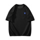 
Dingfengbaoluo Hong Kong style short-sleeved T-shirt for men in summer loose breathable letter embroidery lazy style top JC102 white 2XL