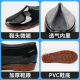 Huili Jun Regenschuhe Männer plus Samt leichte Speichelschuhe Frauen Regenstiefel wasserdichte Schuhe überschuhten Küche Anti-Rutsch-Schlupf-Wasserfeste Büffel Sehnensose Verschleiß-resistente Gummischuhe 3519 [schwarze Rindfleisch Sehnensälen] Einzelschuhe, große Größe 1 37