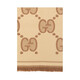 Gucci Scarf Logo imprimé Scarf de femmes en laine double face [Spot] 581537 3G200 9764