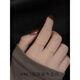 DOMEN Old Phoenix Gold Store's ultra-fine 18K gold-plated flowing sand gold sparkling ring for women, light luxury niche design, flowing sand gold - ring No. 8 (reference 115-130 Jin Jin is equal to 0.5 kg)