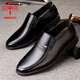 Dragonfly brand men's shoes new business casual leather shoes men's genuine leather shoes men's soft sole comfortable middle-aged dad's shoes men's black SJ5088 four seasons 40
