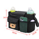 Bara Schweinswagen Kinderbeutel Babywagen Aufbewahrung BB Auto Multifunktionale Mama-Tasche Baby Walking Artefakt Hängenden Beutel Haken Bär Dreidimensionales Forming Multifunktionaler Trolley Hängende Beutel