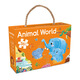 Puzzle de puzzle 3-6 ans Dinosaur Children Toys Early Education Enfants Gift Puzzle Toys Dinosaur Famille [36 pièces]