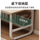 Xinyouliangjia computer desk desk desktop bookshelf integrated office home study table A062 120*50 maple cherry wood color + white shelf
