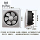 Exhaust fan, window ventilation fan, powerful smoke exhaust fan, 6-inch white plastic leaf, no switch/short line