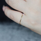 Micro-gift 18K gold ring female snake bone chain soft ring very thin ring index finger knuckle ring Japanese and Korean tail ring No. 22 thickness about 0.6mm * one