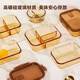 WCZ Deutsch High-End-Bernsteinrund-Glas-Lunchbox kann für Büroangestellte mit Bento Bowl Bento Bowl mit Deckel mit einem Bernstein-da Chang Sandi 1050+ rund*2480 ml erhitzt werden.