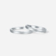 Saturday Fortune (ZLF) pt950 platinum ring for men and women, simple shiny versatile proposal couple ring No. 13-2.11g
