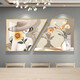 Pintura de restaurantes de lujo de lujo de lujo Moderno Comedor simple Pintura colgante Mesa de comedor Fondo Muro Combinación creativa Pintura de porcelana TXMG12119 50*60*2/Two Combinación 50*100 Elegante Negro 3 3