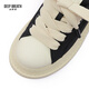 DEEP BREATH Deep Breath Women's Shoes Lightweight Low Top Strap Casual Comfortable Canvas Bread Shoes AX12244 Black Rice 36