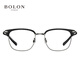 BOLON TYRANNOSAURUS Cadre de lunettes de nouveau produit Myopia Firies de sourcils Business Cadre Half-Frame Verres polyvalentes Men BJ6205 B10