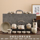 Pang Donglai quality tea set gift box + Renru Kiln Blue and White 2024 new home tea brewing device light luxury kung 9272 Ru Kiln (tea pot cover bowl) Jiangshan----Lecture