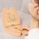 Intention d'origine, boîte commémorative des dents de bébé, boîte de collecte en laine, bouteille de rangement du cordon ombilical, boîte de rangement de dents de bébé, cadeau de bébé [cochon mignon] Bone de bois de bébé en bois