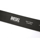 DIESEL Unisex Silver Logo Leather Belt 70 Black Valentine's Day Gift for Boyfriend or Girlfriend