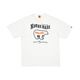 Customized Spot Humanmade Japaner Sommer Schwergewichtiges Bambus Gelenkbärte Polarbär gedruckt kurzärmelig T-Shirt Japanisch Kurzes T-Shirt Weiß 3882 L 1