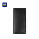 Hailan Home Hla Herren echte Leder Brieftasche Großkapazität Langes Geldbörsen für das Geburtstagsgeschenk des Vaters des Freundes Praktische Licht Luxus Black