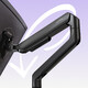 
Brateck North Arc Monitor bracket robotic arm Display bracket arm Computer bracket Monitor elevated stand Screen bracket adaptation 17-32 Quick installation Obsidian Black