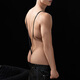 Feimu men's V-shaped shoulder strap one-piece T-string underwear, erotic underwear comfortable wrap jj temptation shirt 7199 style 1 men's suspender - black single strap thong one size fits all 110-160 cool men's suspender V-shaped hip strap comfortable wrap J