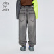jnby von jnby jiangnan buyi Kinderkleidung Beine Jeans Hosen Mode lässige Herbst- und Winterjungen und Mädchen Kinder 1O7E11730 986/Denim White 140cm