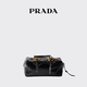 PRADA/Prada gift women's Prada Dangle medium calf leather handbag black