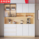 Massivholz Sideboard integriert in die Wand moderne einfache Wohnzimmerschrank Restaurant Tee Schrank Weinschrank Aufbewahrungsschrankstil 12200*40*220 SF Express Installation 3 Türen