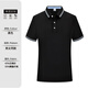 Huicai Shirt High-End-Arbeitskleidung Kurzärmelte Polo-Hemd Custom Sommer Company Corporate Team Kleidungsstück Revers Kulturhemd T-Shirt Frauen [A-High-End-Stil] SRX-HD-6621 Black XL