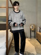 Herbst- und Winterflanell des Pyjama-Herren-Herren-Herren-Cartoons unter jungen Menschen losen Hauskleidung Wyex3883 L (Empfohlen 90-115 Jin [Jin gleich 0,5 kg]) alle Größe