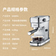 Severin German Century-Old Brand italien semi-automatique Coffee Machine Home Coffee Machine Coffee Machine Café Machine LAHUA KA5994 + Small Bean Grinder KM3879