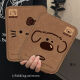 Tuchensi foldable portable bread mirror cute puppy dormitory makeup mirror storage vertical edgedressing beauty mirror thickened girlfriend small 11x16.2cm edged folded makeup mirror [BB9855 bow cat] thickened