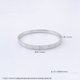 Spot PT950 platinum bracelet for women, three-sided crushed ice platinum bracelet for wife, solid model, no invoice, 54 rings, 20.87g