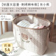 
YWZR baby cot hanging bag children's car diaper diaper storage fence storage pocket bed multifunctional storage antibacterial large-capacity embroidered cotton cloth] strap-Grizzly