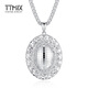 TTMIX pigeon egg platinum pendant for women, temperament pt950 platinum pendant, fashionable and noble birthday gift, large size 6.5-6.7g