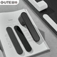 GUTE Door Lock Indoor Bedroom Room Wooden Door Handle Minimalist Ecological Modern Simple Magnetic Lock 9708 Space Gray [Magnetic] Universal in left and right directions