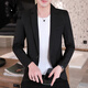 Playboy (PLAYBOY) men's small suit Korean style slim solid color top youth handsome casual single suit suit trendy spring and autumn jacket sky blue (model) regular 2XL (138-150Jin Jin equals 0.5 kg)
