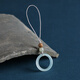 CHUXIANG Tianshan Cui Ring Jade Mobile Phone Lanyard Ring Buckle Hetian Jade Mobile Phone Chain Pendant Anti-Lost U Disk Ornament Agarwood + Hotan Jade Green Floating Flowers Random Darkness A23-204