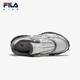 FILA Fila pebble shoes children's running shoes 2025 summer new sports shoes thin sole mid-large children's ballet shoes Fila white/space silver-AWS 35 inner length 22.0cm