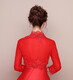 Langarmed Schal Hochzeitskleid Brautjungfer Kleid Cheongsam Jacke Großgröße weiße Etikette Annährsbesprechung Weiß One Size White