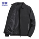 ROMON jacket men's spring and autumn business casual lapel top fashion cadre executive jacket men's clothing MK73 black 2X