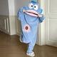 Oxygen Ugly Fish Pajamas Big Head Ugly Fish Children's Funny One-piece Pajamas for Boys and Girls Autumn and Winter Thickened and Velvet Home Clothes Ugly Fish Thickened and Velvet Pajamas Children's Style Without It One Size 12 Size 120-130cm 44-55Jin Jin is equal to 0.5 kg