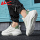 Warrior Shoes Official para hombres Summer Breathable Cashor Running Zapatos Cómodos Deportes para hombres Men White and Green 42